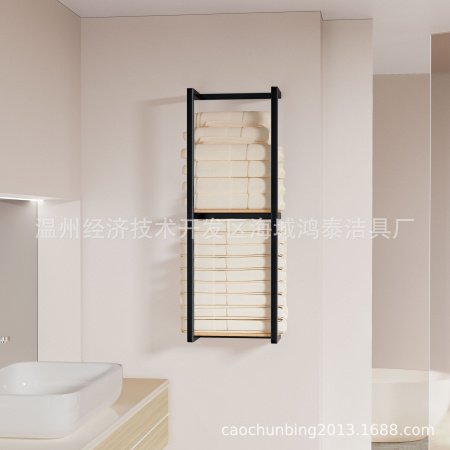 Настенная полка для полотенец из нержавеющей стали изображение