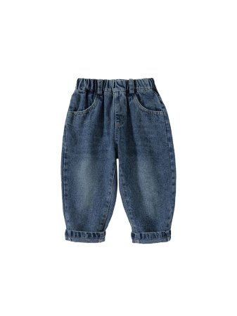 Детские джинсы с карманами в стиле ханбок для мальчиков изображение