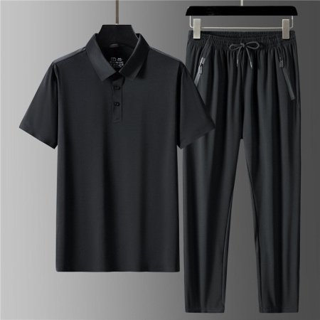 Летний мужской комплект из поло и шорт с брюками фотография