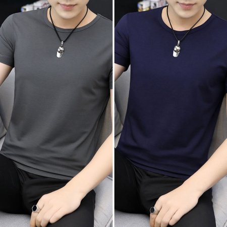 Мужская футболка из модала и льна изображение