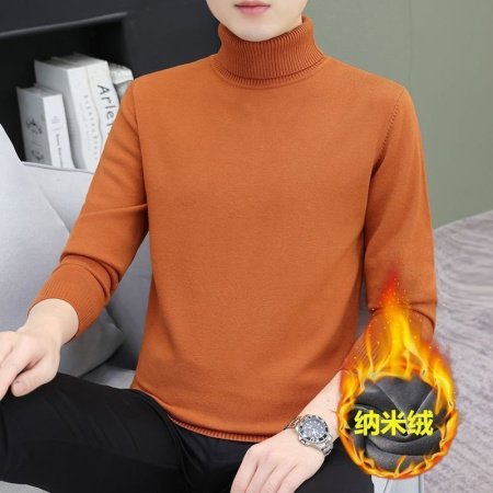 Мужской свитер с высоким воротником фото