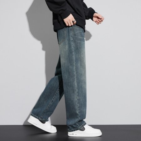 Джинсы мужские прямого кроя 2024 изображение