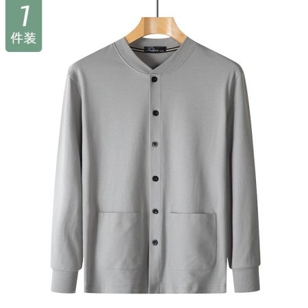 Мужская хлопковая футболка с длинным рукавом для пожилых фотография