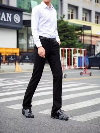Мужские брюки в стиле бизнес-классика фотография