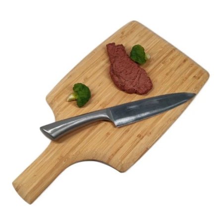 Доска для резки из натурального бамбука фото