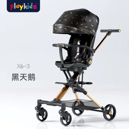 Playkids普洛可遛娃婴幼儿可躺可换向高景观轻便推车一键折叠X6X7 фотография