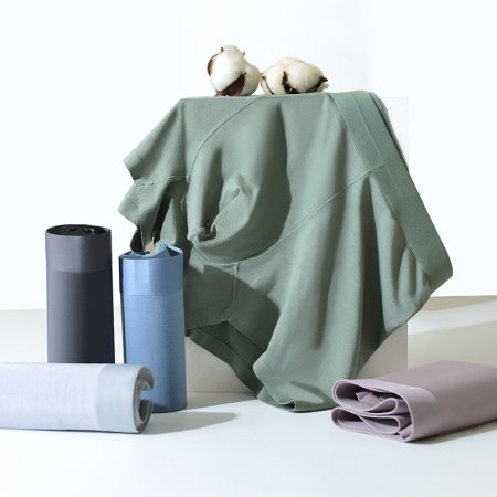 Мужские трусы из модала средней талии без швов антимикробные дышащие фото