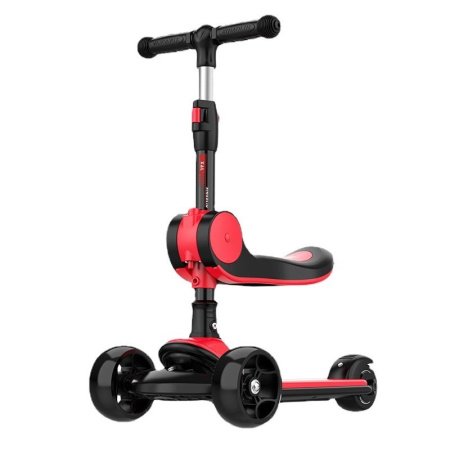 Детский трехколесный самокат изображение