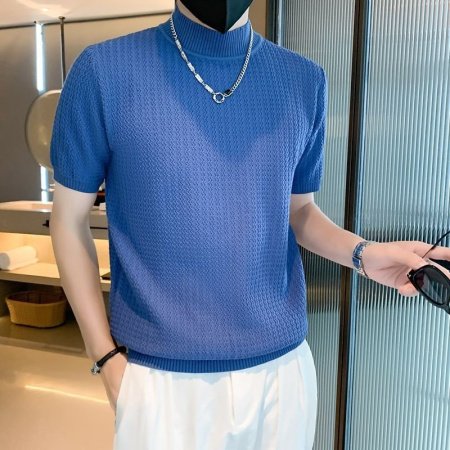 Мужской свитер с коротким рукавом изображение