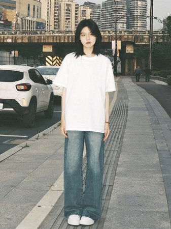 Женская футболка из чистого хлопка изображение