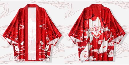 Китайская традиционная одежда с рисунком волны и карпа фотография