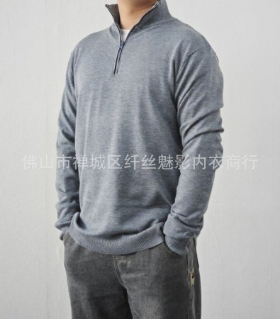 Мужская зимняя толстовка с молнией и крупными размерами фотография