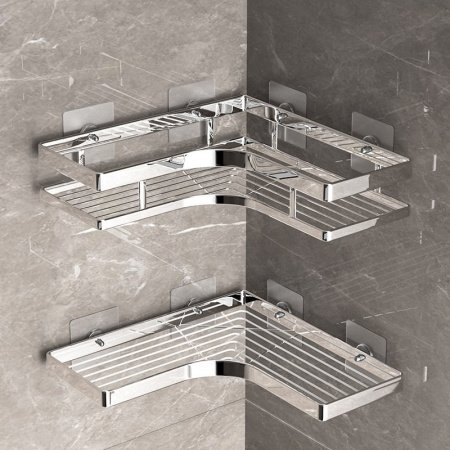 Угловая полка для ванной комнаты фото