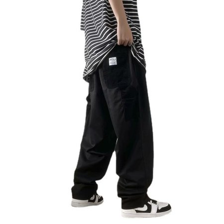 Летние прямые брюки мужские изображение