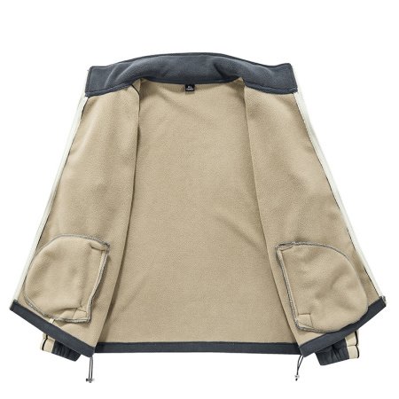 Мужская куртка с начесом и застежкой на молнии изображение