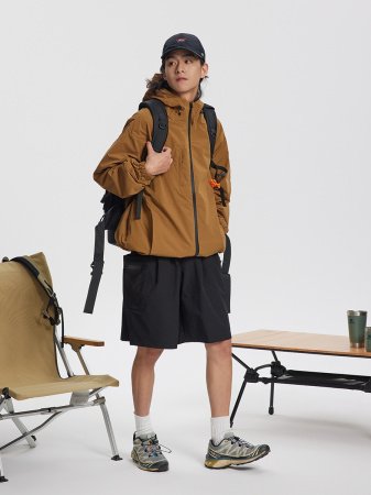 Куртка SHIBUYAELEMENT в стиле милитари с капюшоном фото