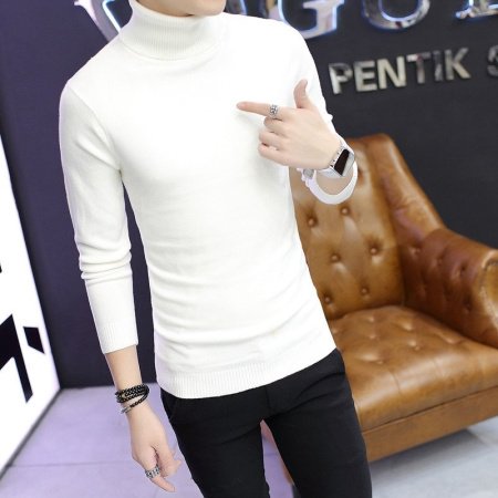 Мужской свитер с высоким воротником фотография