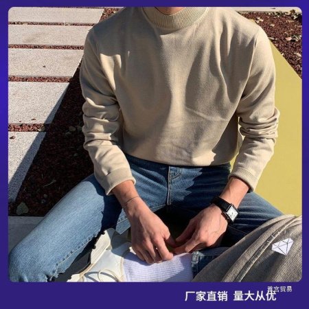 Мужской свитер с высоким воротником фото