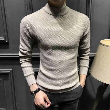 Мужской свитер с высоким воротником изображение