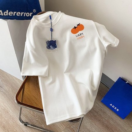 Летняя футболка из чистого хлопка с дизайном и принтом 2023 изображение