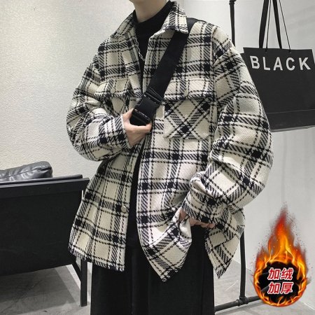 Мужская клетчатая куртка весна-лето 2024 фотография