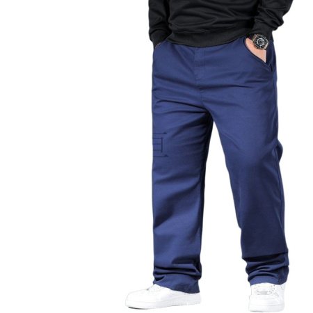 Мужские широкие летние брюки больших размеров изображение