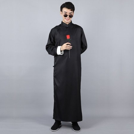 Мужская национальная рубашка в стиле республики с длинным платьем изображение