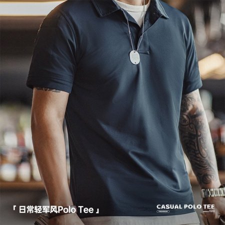 Мужская футболка поло с коротким рукавом изображение