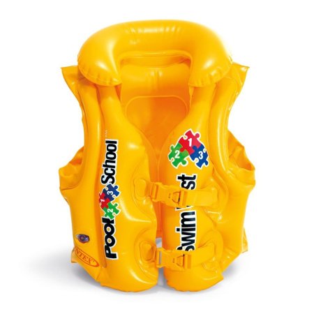 Детский надувной спасательный жилет для плавания фото