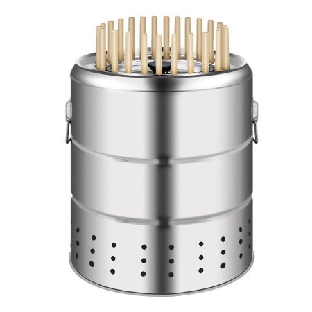 Домашний коптильный шкаф из нержавеющей стали фотография