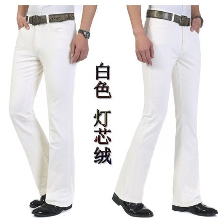 Мужские джинсы винтажного фасона из классического бархата фотография