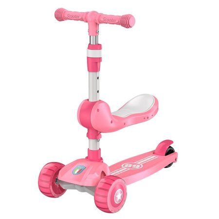 Детский трехколесный самокат фото