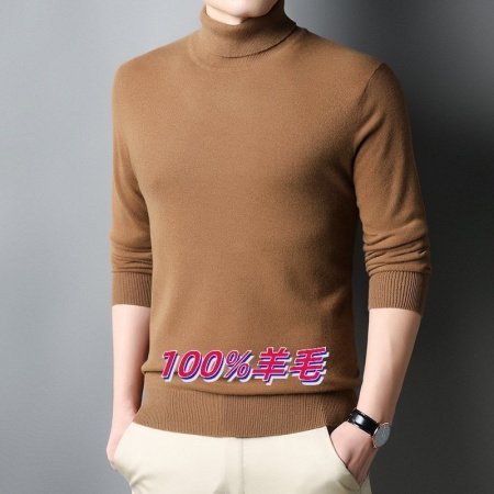 Мужской свитер из 100% шерсти фотография