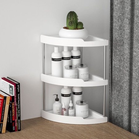 Угловая полка для ванной комнаты фотография