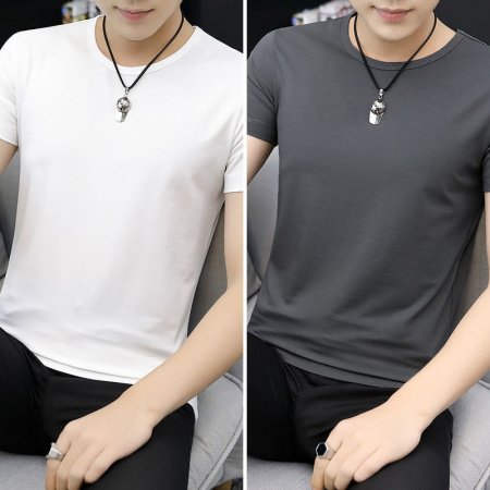 Мужская футболка из модала и льна изображение