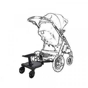 Дополнительная педаль для детской коляски изображение
