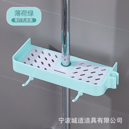 Полка для душа с подставкой для душа фото