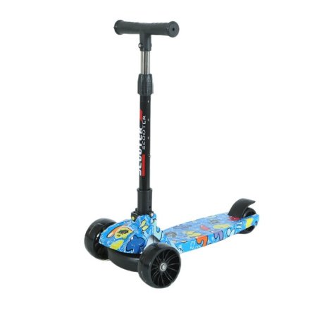 Детский трехколесный складной самокат изображение