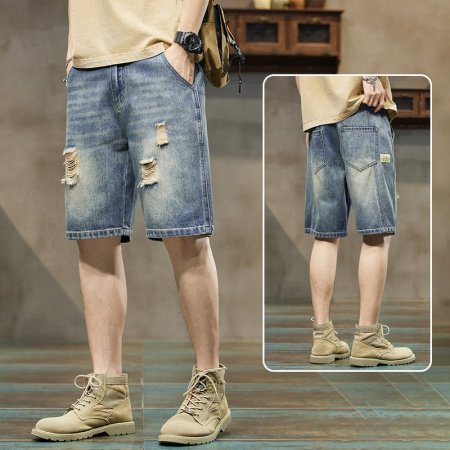 Мужские джинсовые шорты летнего сезона фото