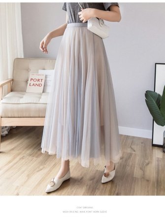 Многослойная сетчатая юбка фото