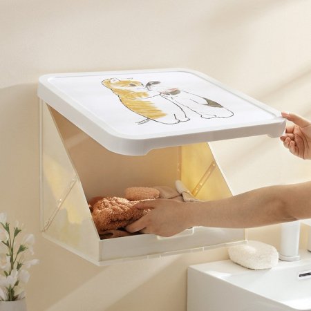 Шкаф для ванной комнаты с изображением на стене фотография