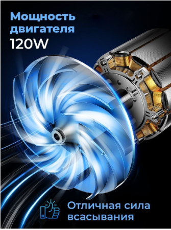 Автомобильный пылесос беспроводной GO-AP-13 / К20/ В18 детальное фото