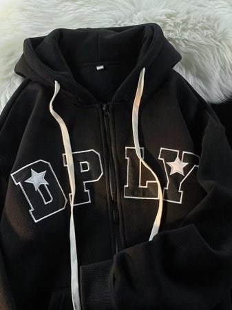 Мужская толстовка с капюшоном и принтом букв фото