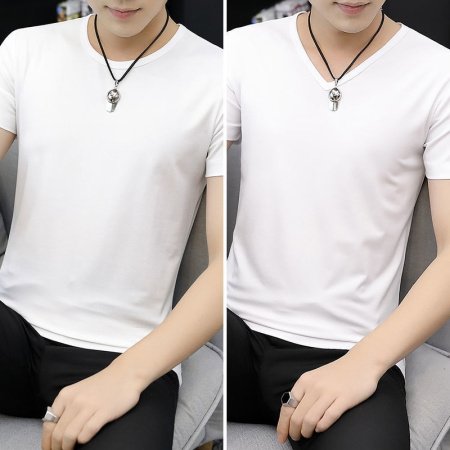 Мужская футболка из модала и льна изображение