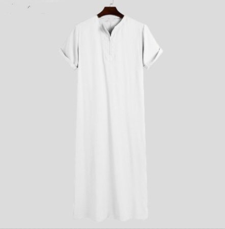 Мужской длинный халат национального стиля с молнией фото