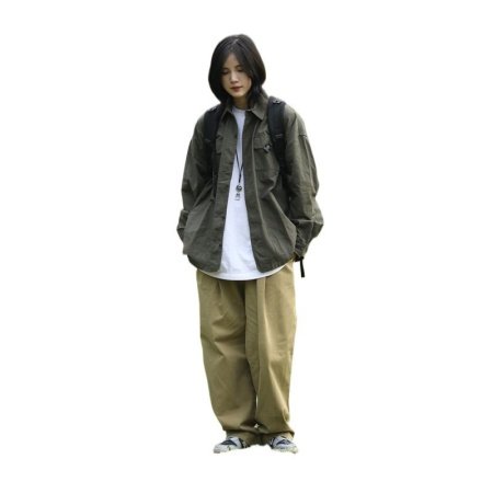 Мужская рубашка-куртка в стиле милитари фото