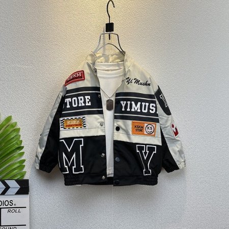 Детская мото-куртка 2023 весна-осень изображение