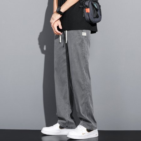 Мужские джинсы летние прямые узкие изображение