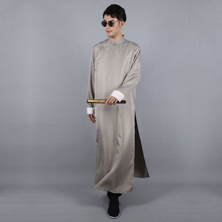 Мужская национальная рубашка в стиле республики с длинным платьем изображение