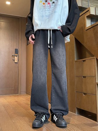 Джинсы мужские в стиле Хонконг весна фотография